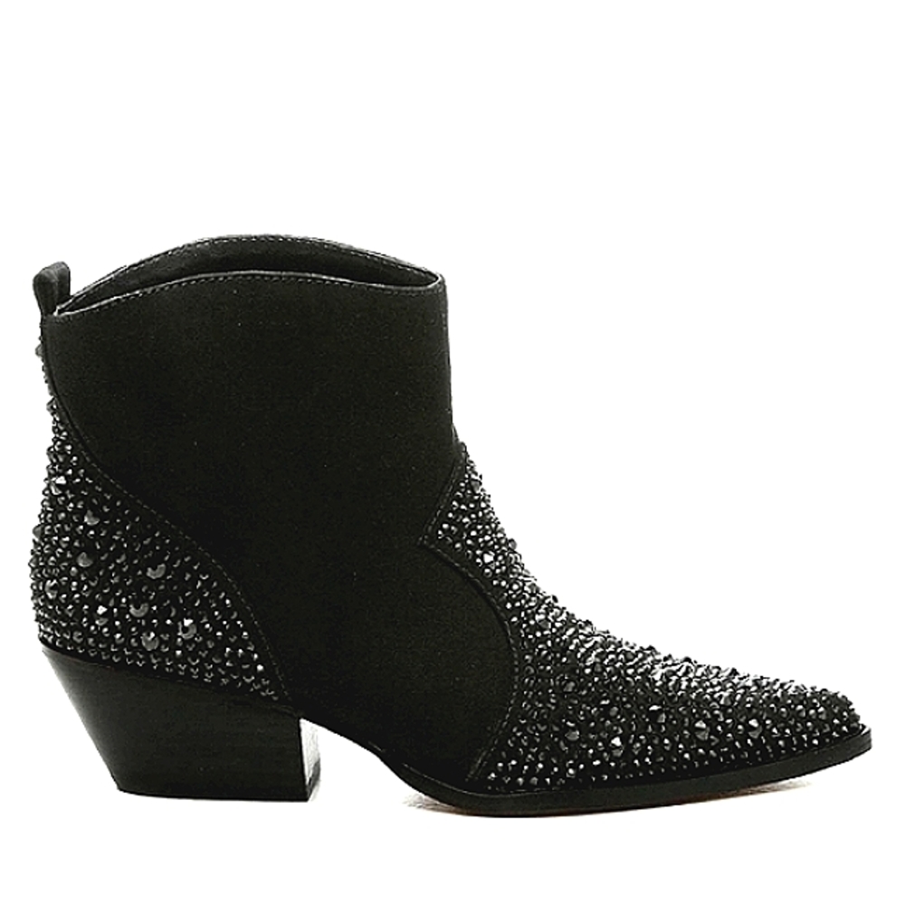 JESSICA SIMPSON Trista Suede Western Pointed Toe Ankle Booties NWT